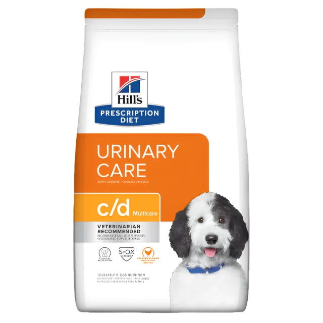 Hill's Prescription Diet c/d Multicare Urinary Care Dry Dog Food, C/D dog food, food for dogs, Urinary dog food, Urinary care dog food, Vet food for dogs, Pet Essentials Warehouse