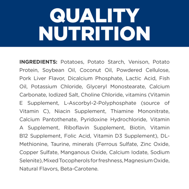 Hill's Prescription Diet d/d Food Sensitivities Dry Dog Food, Ingredient list, Pet Essentials Warehouse 
