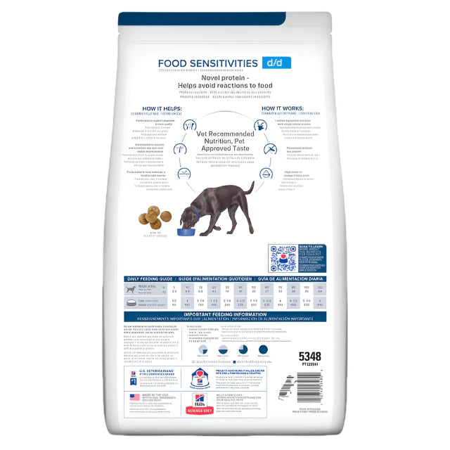 Hill's Prescription Diet d/d Food Sensitivities Dry Dog Food, Hills dog food, Sensitive dog food, Pet Essentials Warehouse
