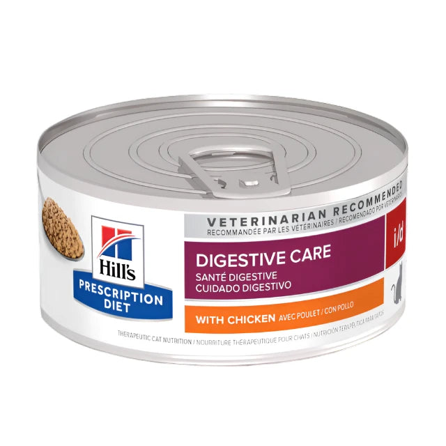 Hill's Prescription Diet i/d Digestive Care Canned Cat Food, I/D cans, Cat food cans, Digestive care cat food, pet Essentials Warehouse