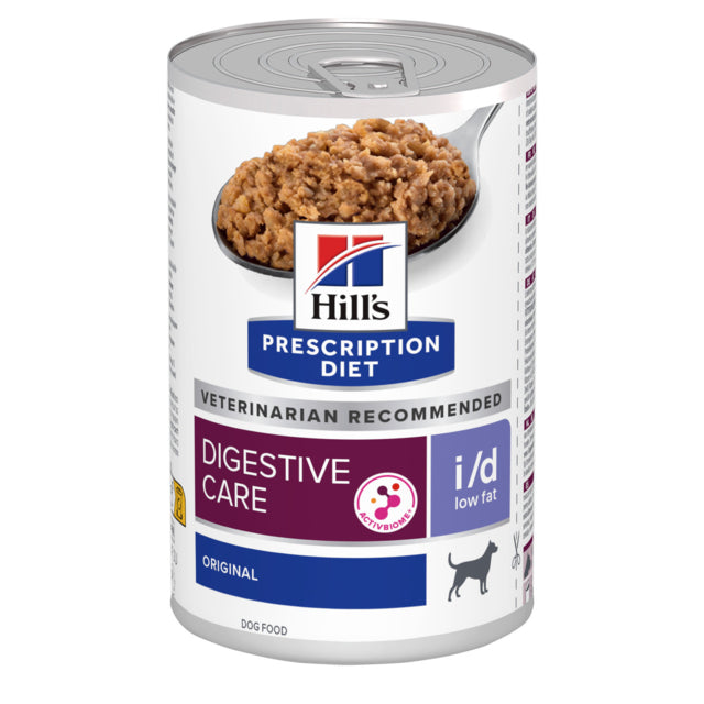 Hill's Prescription Diet i/d Low Fat Digestive Care Canned Wet Dog Food, low fat dog food, Wet dog food, Can wet food for dogs, Low fat, Digestive care dog food, pet Essentials Warehouse
