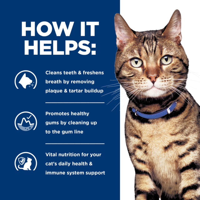 Hill's Prescription Diet t/d Dental Care Dry Cat Food, How it helps, Pet Essentials Warehouse