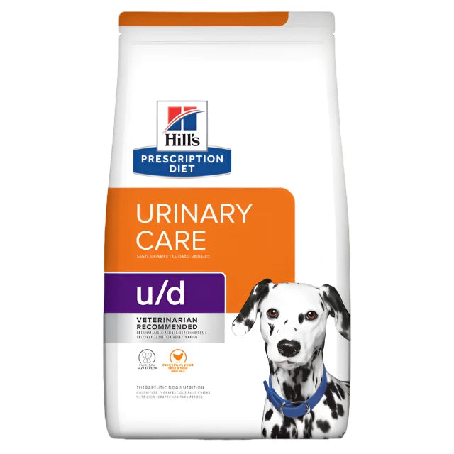 Hill's Prescription Diet u/d Urinary Care Dry Dog Food, Urinary Care Dog Food, U/D dog food, Hills Prescription diet, vet diet, Pet Essentials Warehouse 