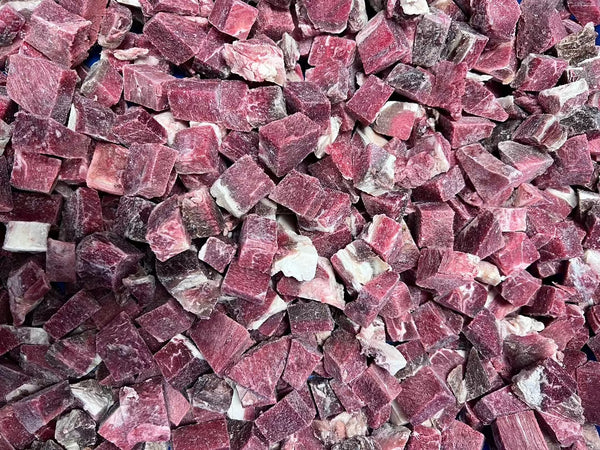 Diced Beef for Dogs, Frozen diced beef meat for dogs, pet essentials warehouse