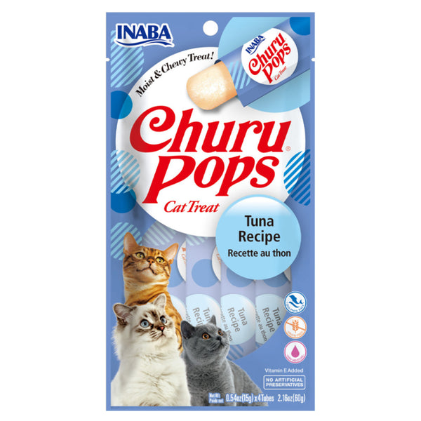 Inaba Churu Pops Tuna Recipe, Cat Treats, Creamy Cat Treats, Cat Treat Pops, Tuna Cat Treats, Pet Essentials Warehouse