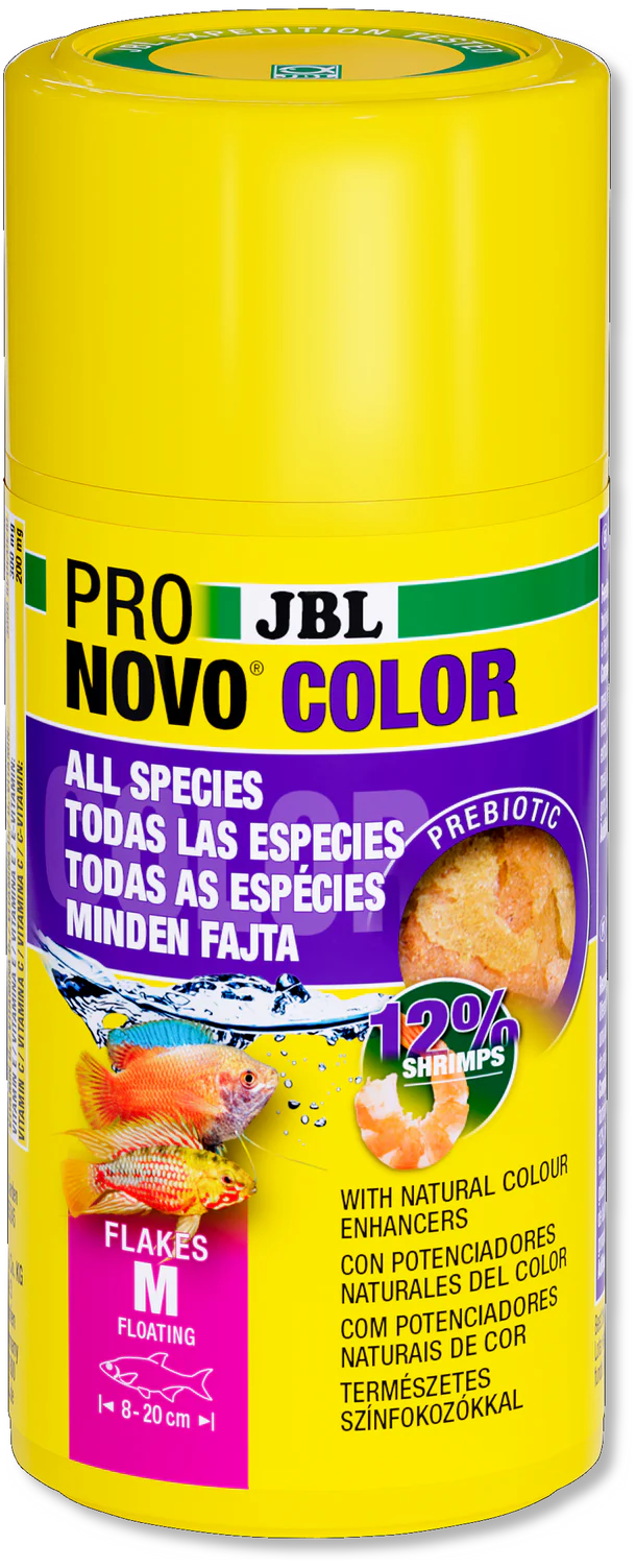 JBL ProNovo Colour M Flakes, Flakes for fish, food for fish, fish food, JBL fish food, Pet Essentials Warehouse