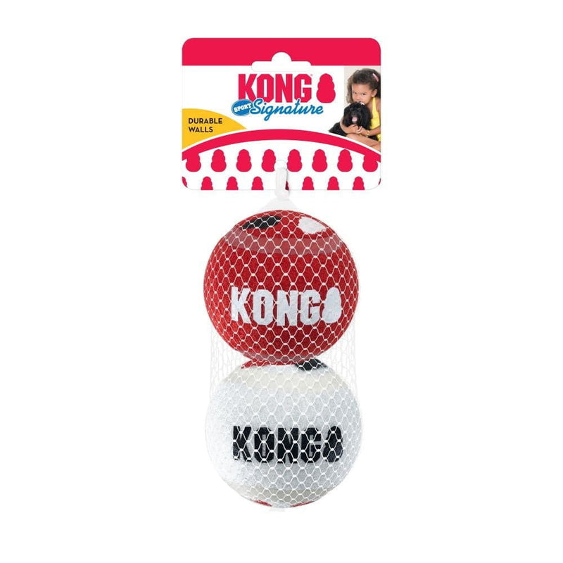 Kong Signature Sport Balls 2 pack large Dog Toy, pet essentials warehouse