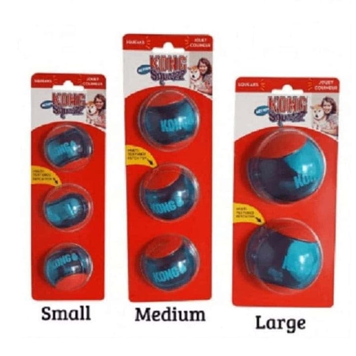 Kong Squeezz Action Ball all sizes Dog Toy, Pet Essentials Warehouse