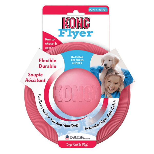 Kong Puppy Flyer pink Dog Toy, Pet essentials warehouse, pet city