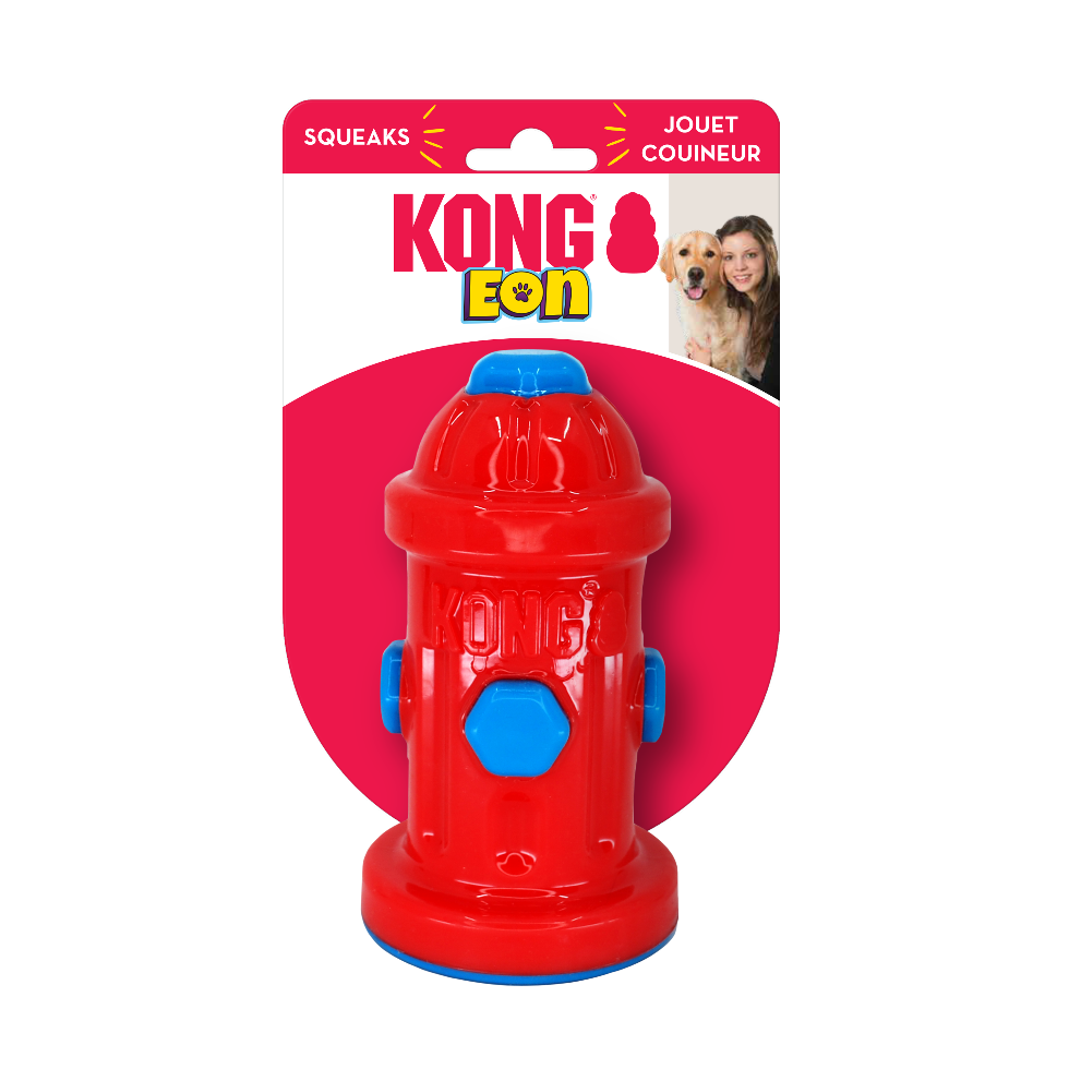 Kong Eon Fire Hydrant Dog Toy, kong toys for dogs, Toys for dogs, Kong toys, Squeaker dog toys, Pet Essentials Warehouse
