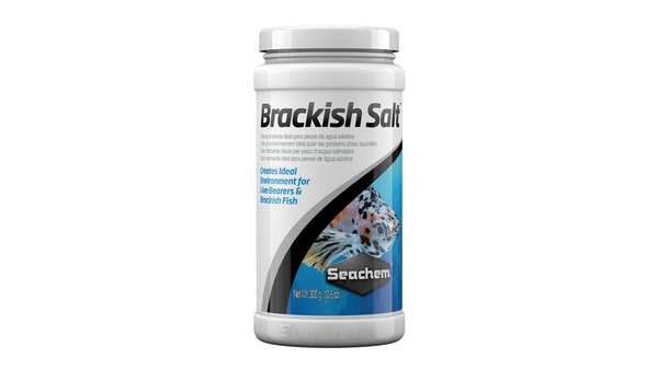 Seachem Brackish Salt 300g, salt for brackish aquarium fish, pet essentials warehouse