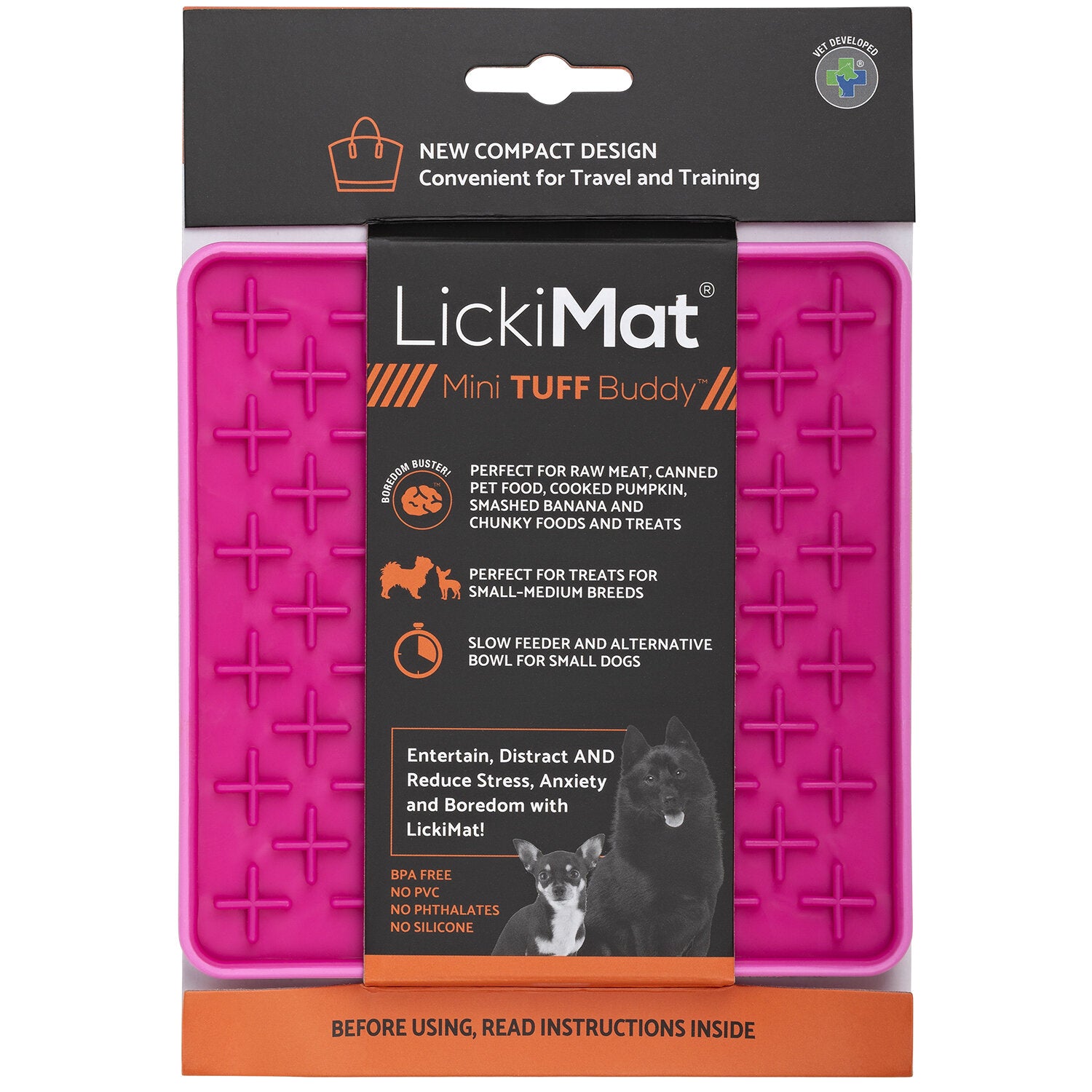 LickMat MiniTuff Buddy, Lickimat for dogs, Small dog lickimat, Tuff Buddy LickiMat, Pet Essentials Warehouse