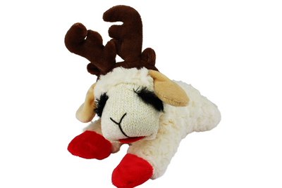 Christmas Lamb Chop With Antlers, Multipet,  Plush Toys,  Pet Essentials Warehouse.