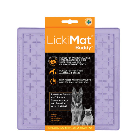 Lickimat Classic Buddy, Lavender lickimats, Lickimats for dogs, Buddy Lickimat, pet Essentials Warehouse
