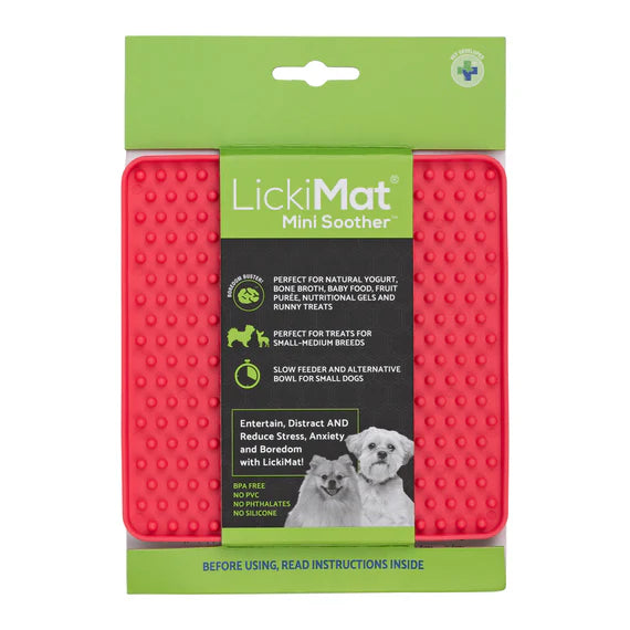 Lickimat Classic Mini Soother Pink, Lickimat for pets, Pet Essentials Warehouse