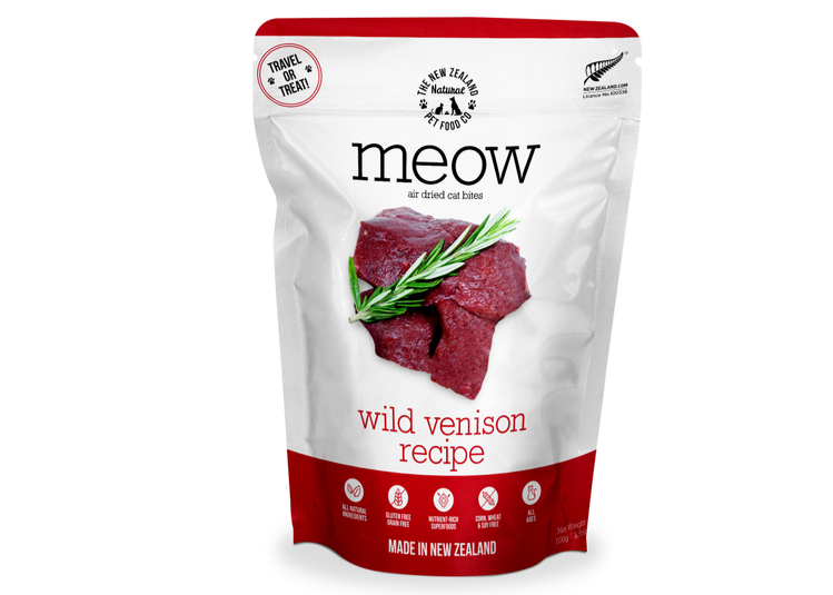 Meow Air Dried Venison Cat Treat, Venison cat treats, treats for cats, Pet Essentials Warehouse