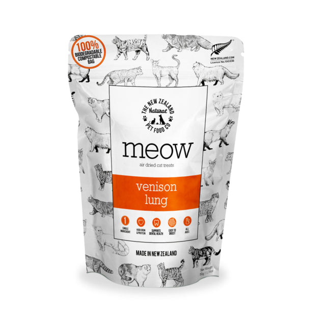 Meow Air Dried Venison Lung Cat Treat, Treats for cats, cat treats, Pet Essentials Warehouse