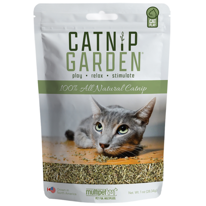 Multipet Catnip Garden Bag, Catnip for cats, dried catnip, Pet Essentials Warehouse