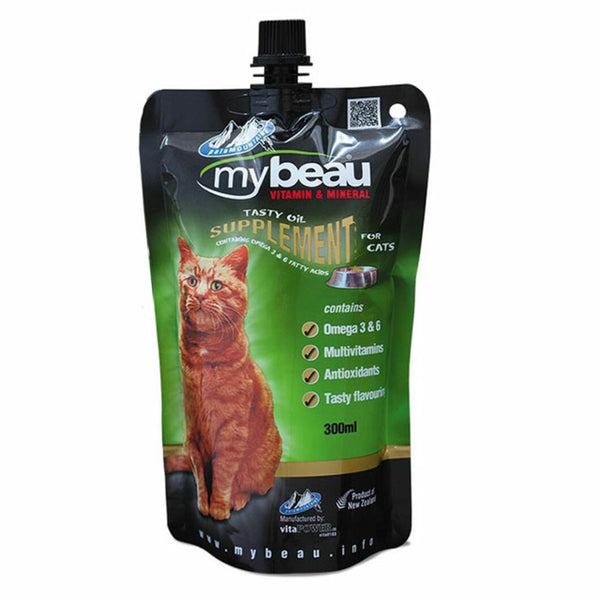 MyBeau Cat Vitamin & Mineral, supplement for cats, mybeau for cats, tasty supplement, omgea 3 and 6 for cats, supplement for cats and kittens, Pet Essentials Warehouse