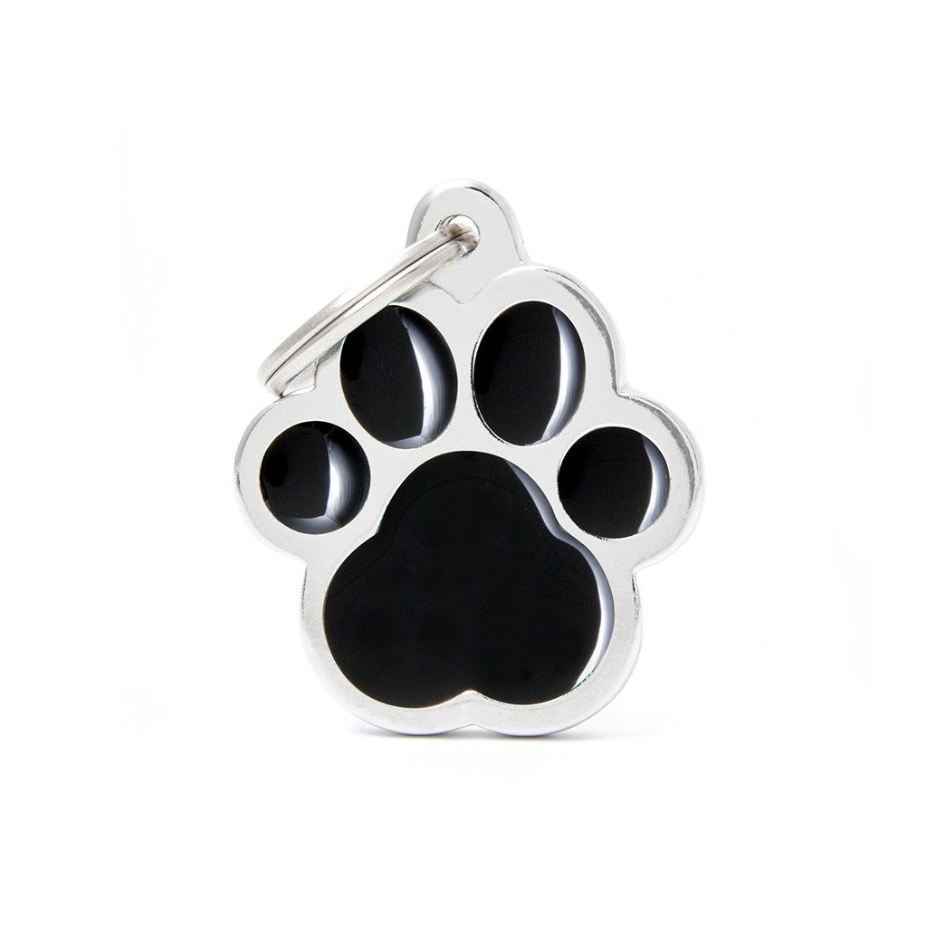 My Family Classic Paw Black Tag, Black tag, tag for pets, Pet Essentials Warehouse