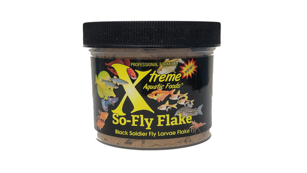Xtreme So-Fly Flakes Fish Food 14g, Black Soldier Fly Larvae Flake Fish Food, Pet Essentials Warehouse