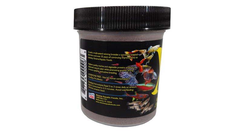 Xtreme Nano Fish & Fry Pellet Fish Food 70g feeding guide, Pet Essentials Warehouse