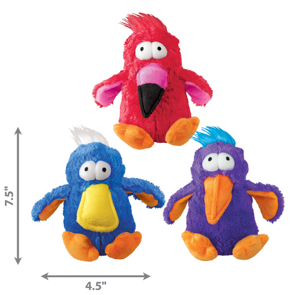 Kong Dodo The Bird Plush Squeaker medium size, pet essentials warehouse, kong plush toys