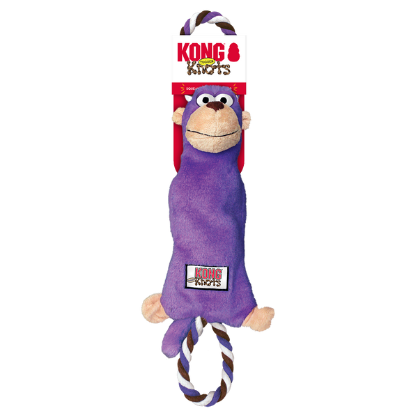Kong Tugger Knots Tug & Fetch Monkey in packaging, Pet Essentials Warehouse