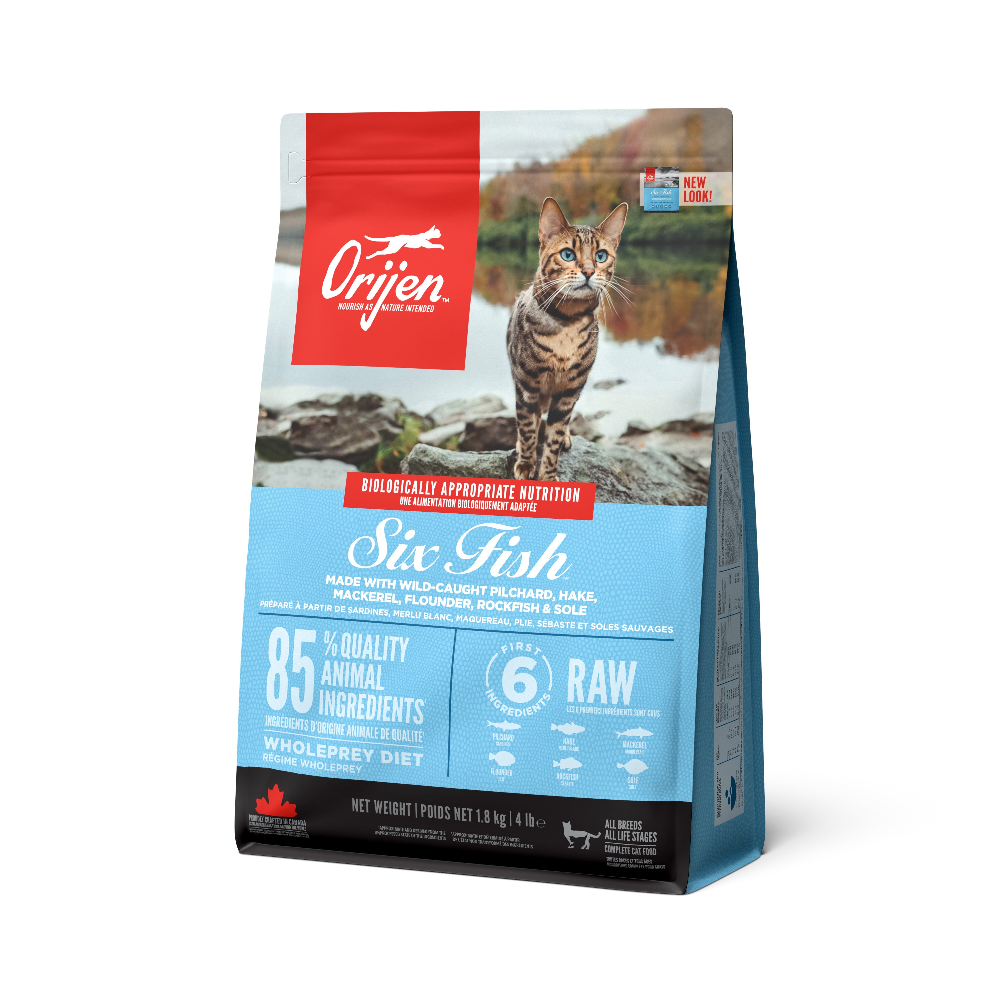 Orijen Six Fish Cat Food, Orijen Cat Food, Fish cat food, Pet Essentials Warehouse