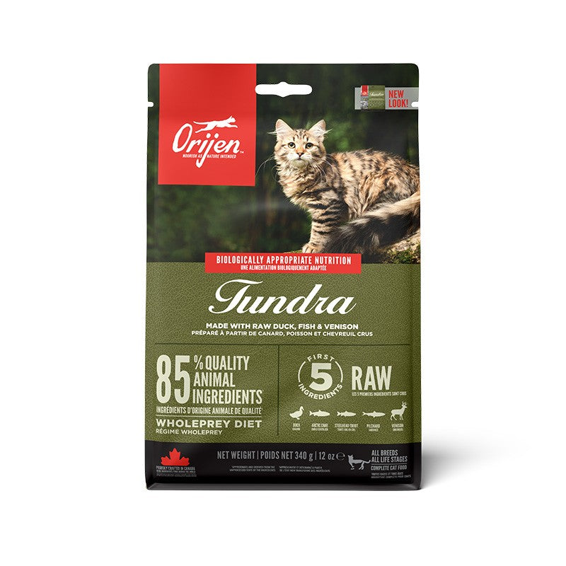 Orijen Tundra Dry Cat Food 1.8kg bag, pet essentials warehouse
