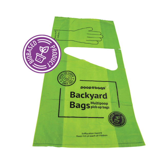 The Original Poop Bags Backyard Poop Bags, Backyard Bags for dog poop, 16 large poo bags, Eco friendly poop bags, Pet Essentials Warehouse