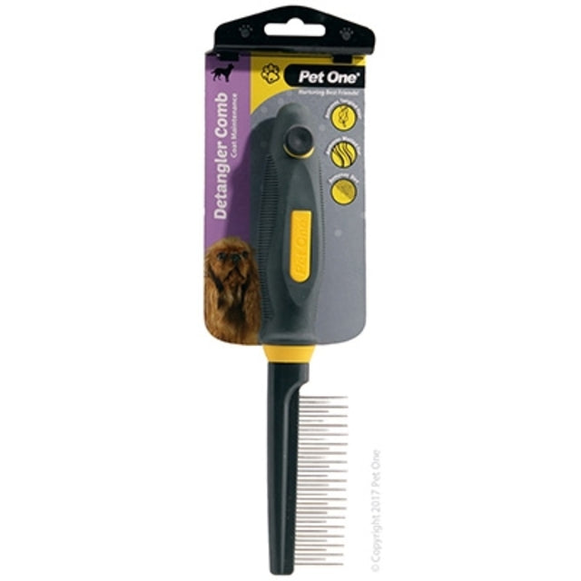 Pet One Grooming Medium Pin Comb, Medium grooming comb for dogs, Pet Essentials Warehouse