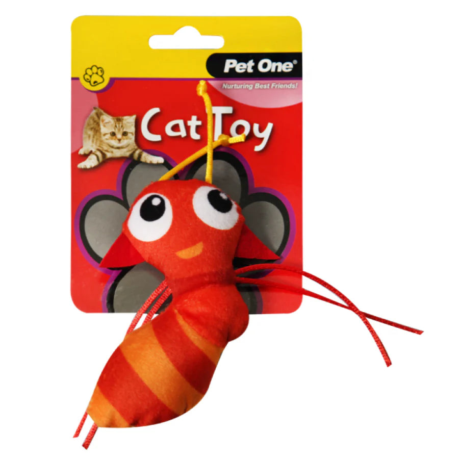 Pet One Red Ant With String Cat Toy, Pet One cat toys, toys for cats, interactive cat toys, pet essentials warehouse