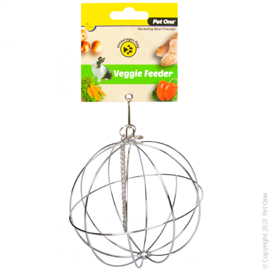 Pet One Veggie Feeder Hanging Ball, Pet Essentials Warehouse