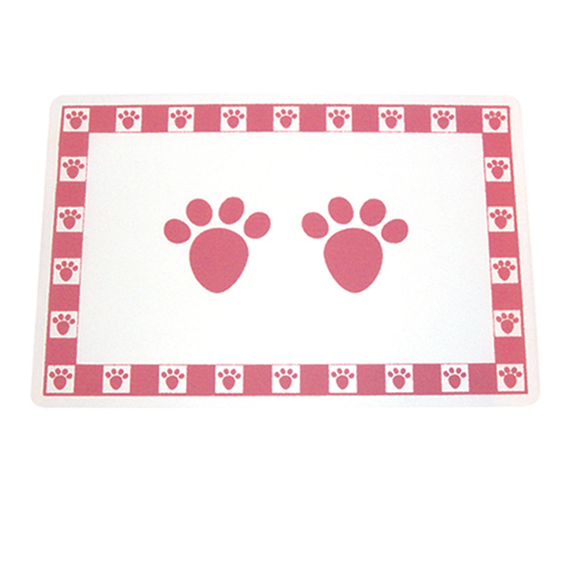 Pet Paws Pink Placemat, Placemat for pets, Pet Essentials Warehouse
