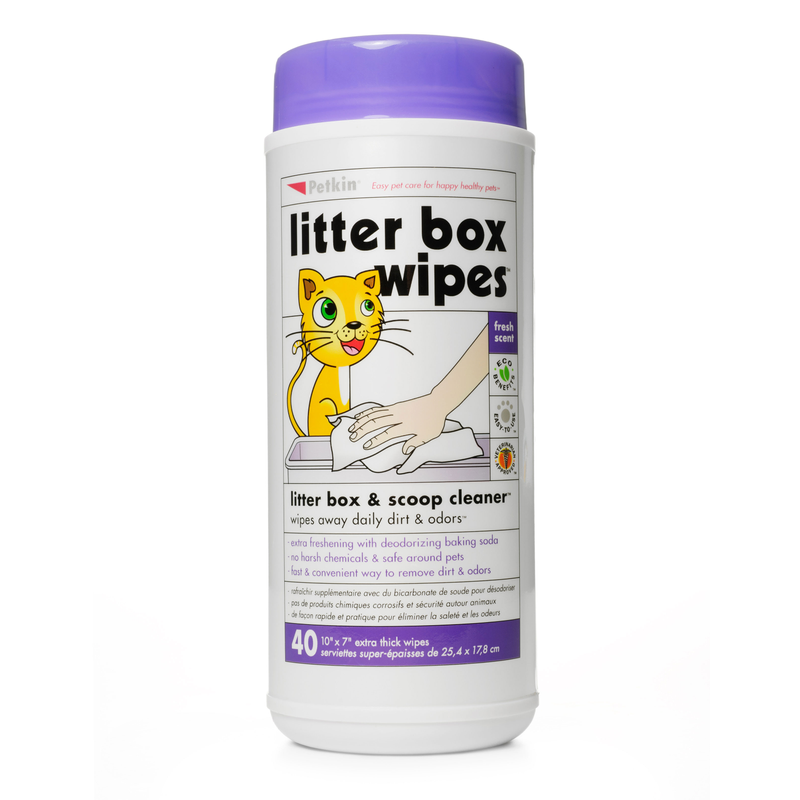 Petkin Litter Box Wipes, Wipes for litter trays, Litter tray wipes, cat tray wipes, Pet City