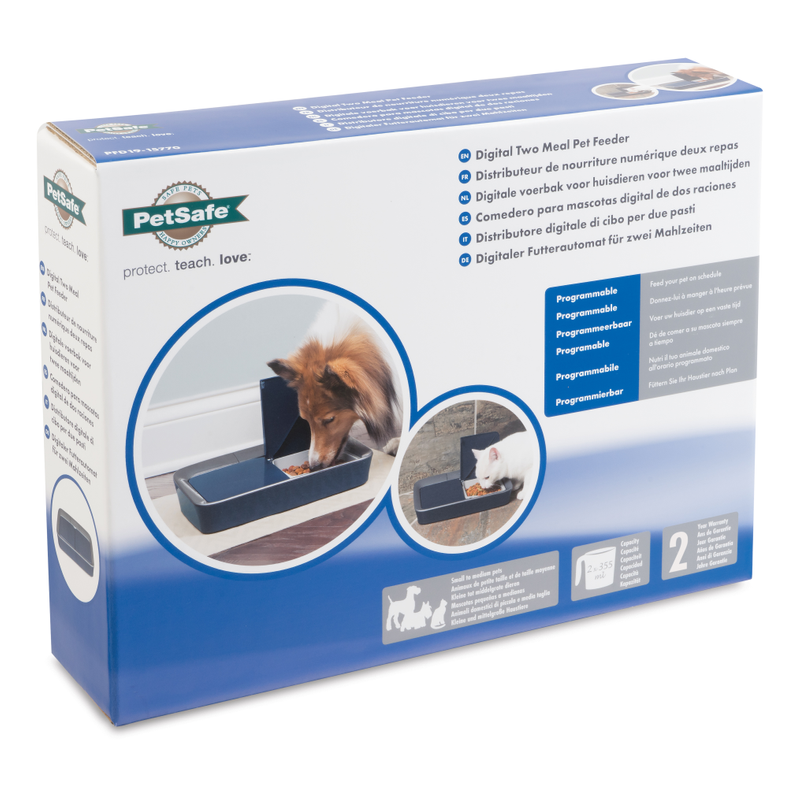 Petsafe Automatic Digital 2 Meal Pet Feeder, Feeder for pets, pet feeder, automatic feeder, pet essentials warehouse