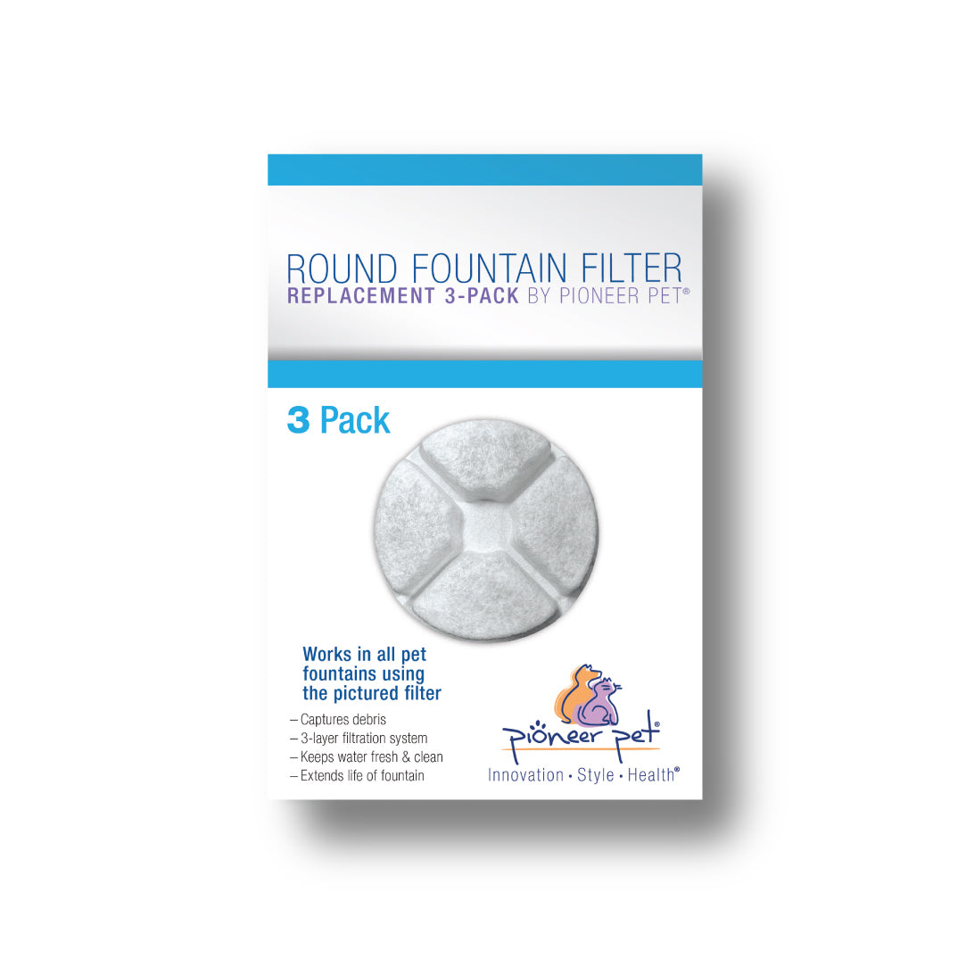 Pioneer Pet Filters for Vortex Fountain, 3 pack, replacement filters, Pet Essentials Warehouse 