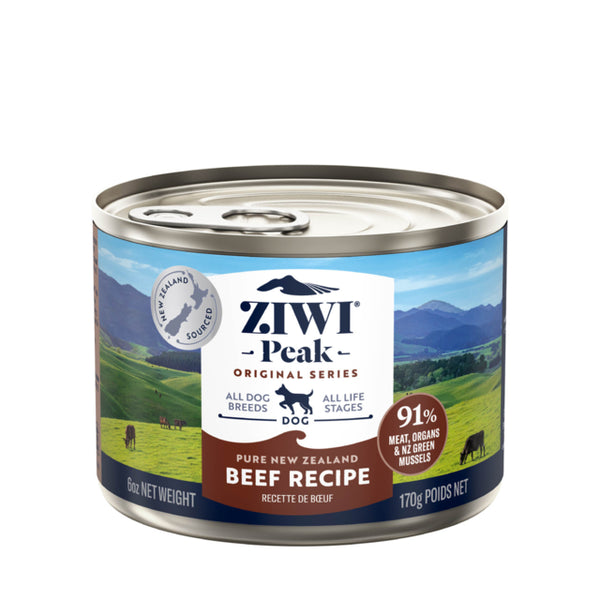 Ziwi Beef Wet Dog Food, Ziwi peak, New Zealand Made, all life stage dog food, Beef dog food, can dog food, Pet Essentials Warehouse