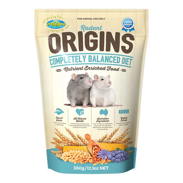 VetaFarm Origins Rodent Diet, Complete Balanced, Rodent food, Rat food, Food for rats, Pet Essentials Warehouse