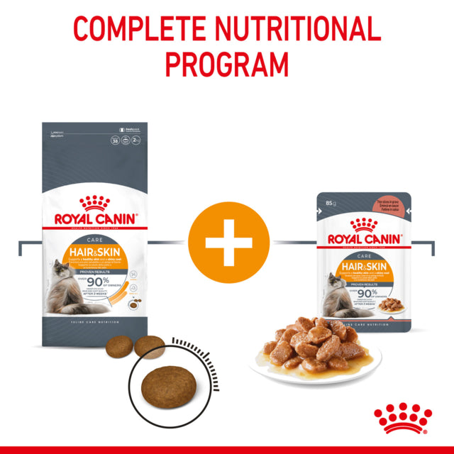 Royal Canin Hair & Skin Care Dry Cat Food, Hair and Skinf for cats, Helps with hair and skin for cats, Royal Canin Cat food, Pet Essentials Warehouse