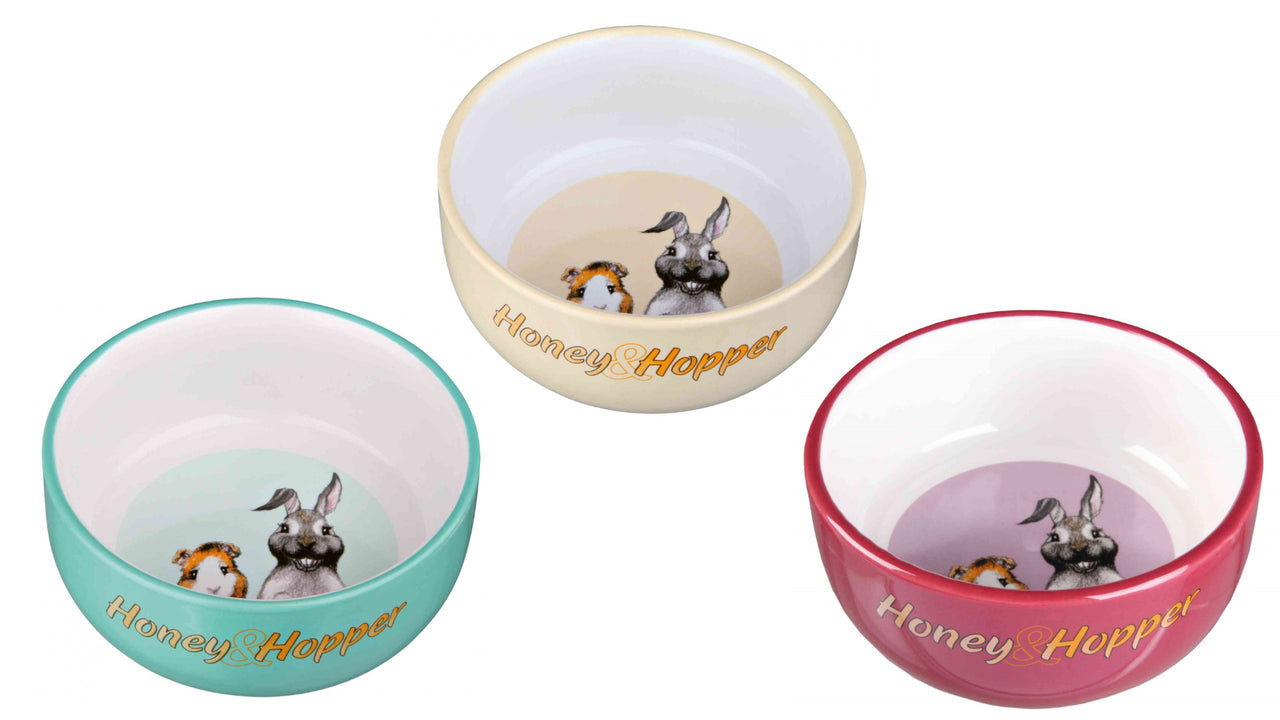 Trixie Honey & Hopper Small Animal Ceramic Bowl, Pet Essentials Warehouse