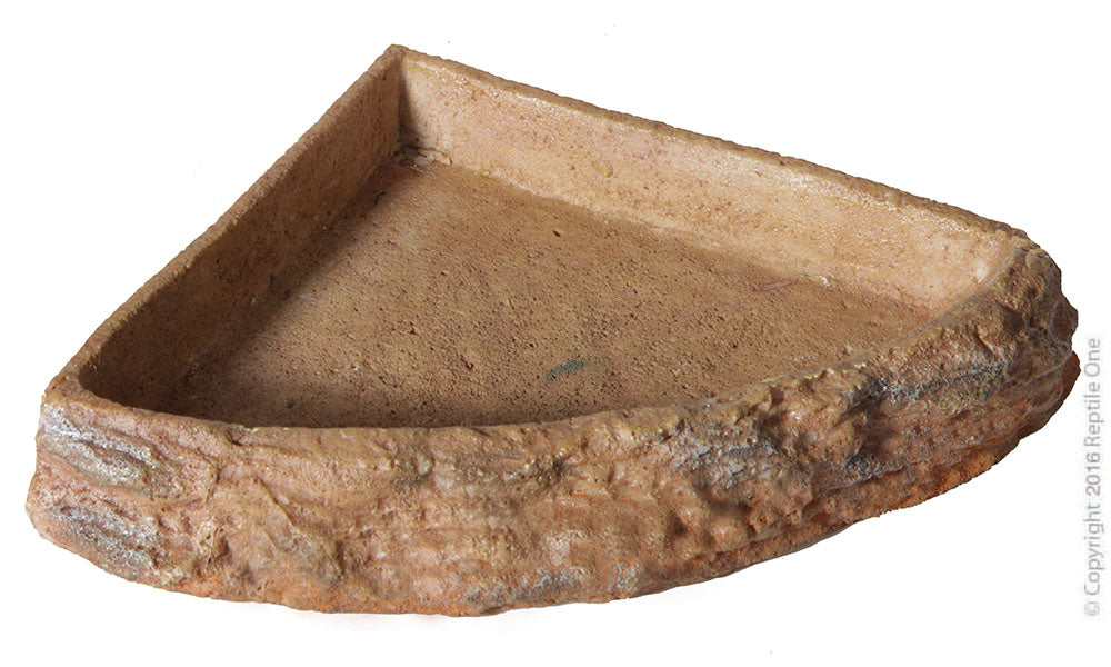 Reptile One Corner Bowl XL, Lizard Feeding Bowl, Pet Essentials Warehouse