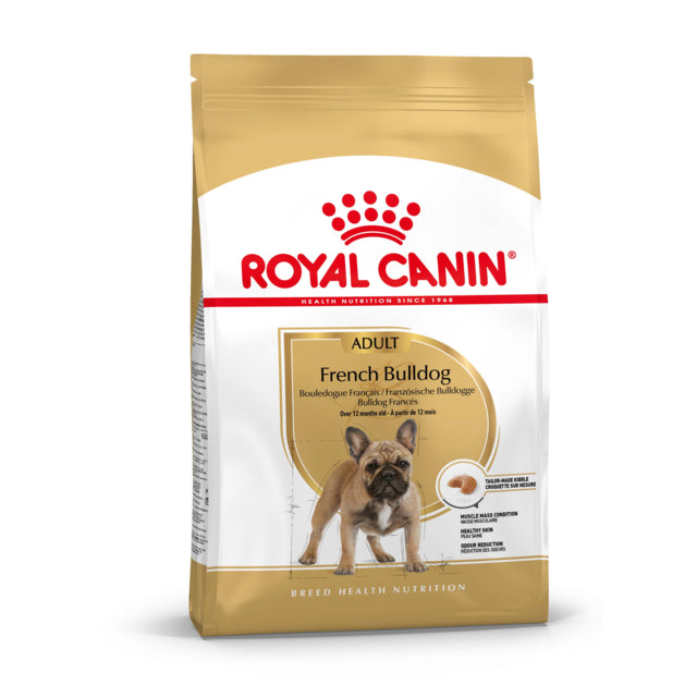 Royal Canin French Bulldog Adult Dry Dog Food 3kg bag, pet essentials warehouse