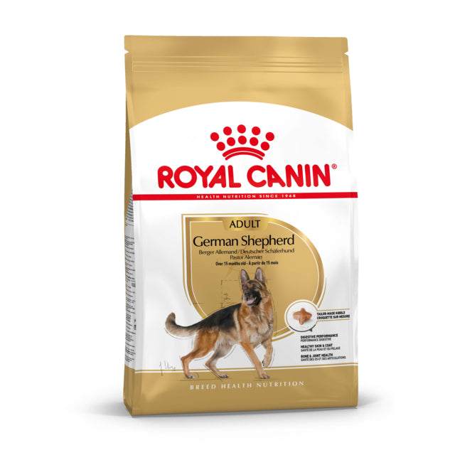 Royal Canin German Shepherd Adult Dry Food 11kg bag, pet essentials warehouse