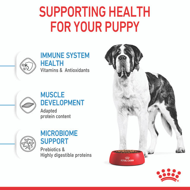 Royal Canin Giant Junior microbiome support, pet essentials warehouse