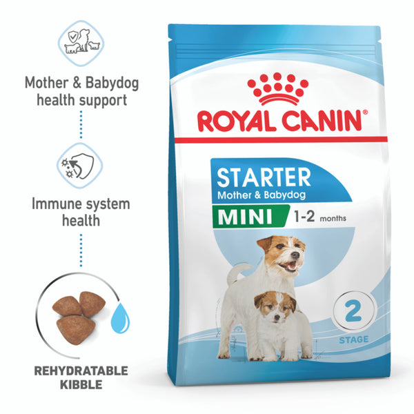 Royal Canin Mini Starter Mother & Babydog Dry Dog Food 4kg, pet essentials warehouse