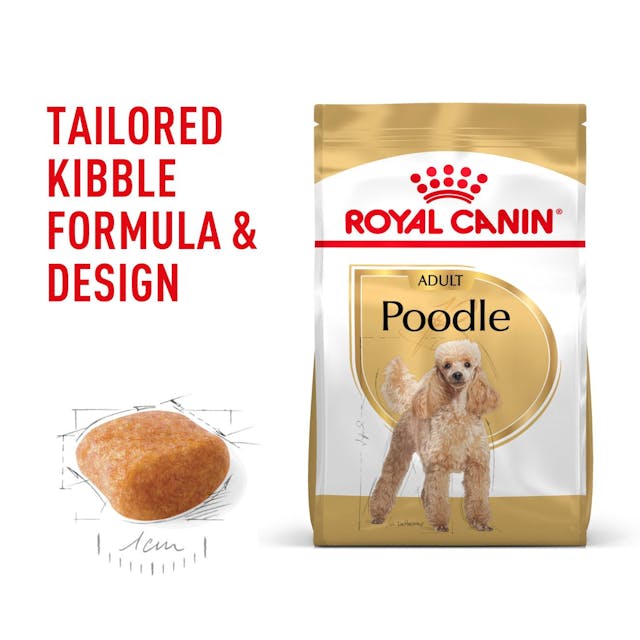 Royal Canin Poodle Adult Dry Dog Food and biscuits, tailored kibble formula royal canin dog food, pet essentials warehous