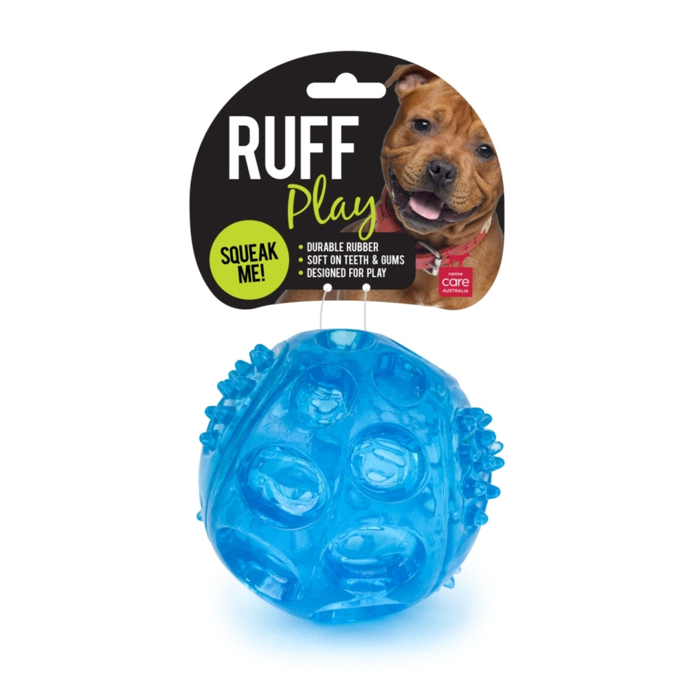 Squeaky Ball Ruff Ruff Play Durable Squeak Ball - Pet Essentials Warehouse