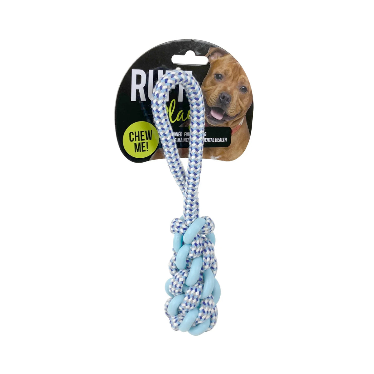 Toy Ruff Ruff Play TPR/Rope Chew Dental Tug - Pet Essentials Warehouse